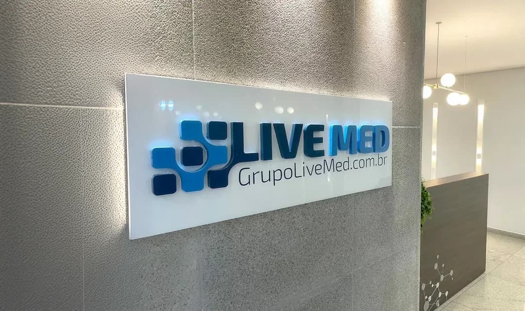Recepção e identidade visual da Livemed